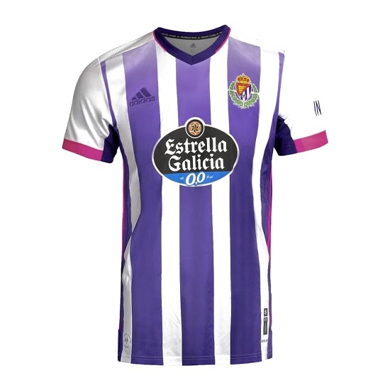 Tailandia Camiseta Real Valladolid 1ª 2020/21 Blanco Purpura